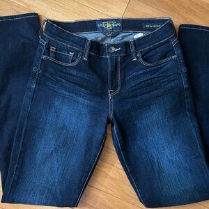 Lucky Brand Sofia Skinny Denim Jeans 4/27 dark wash EUC